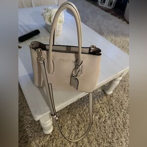 Cream Kate spade tote